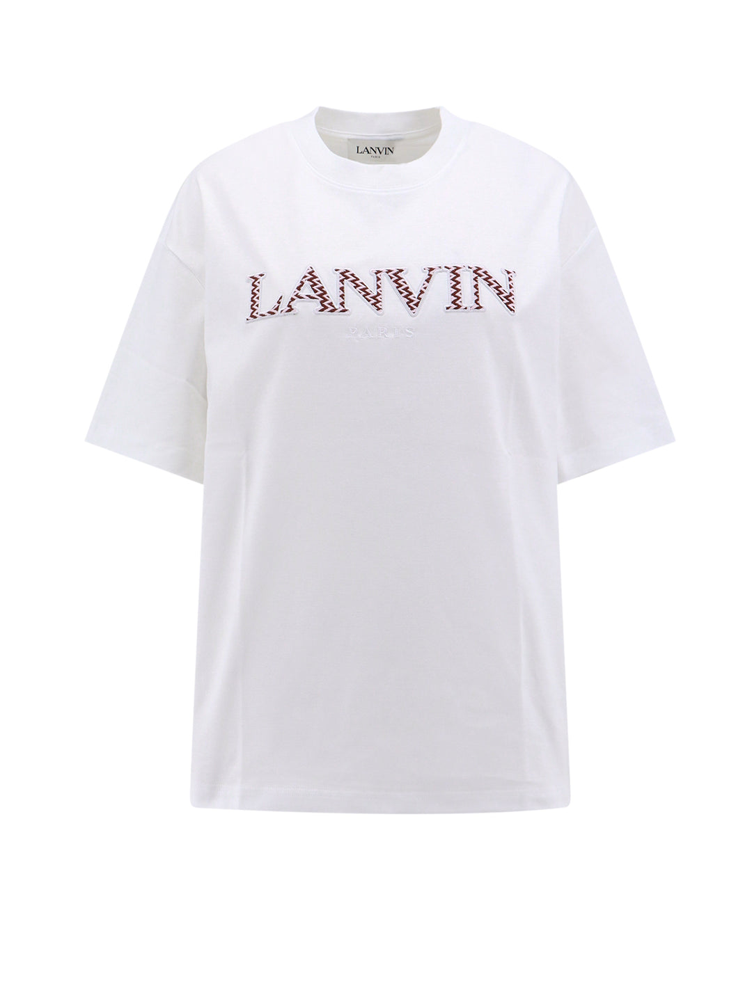 T-shirt in cotone con applicazione Lanvin