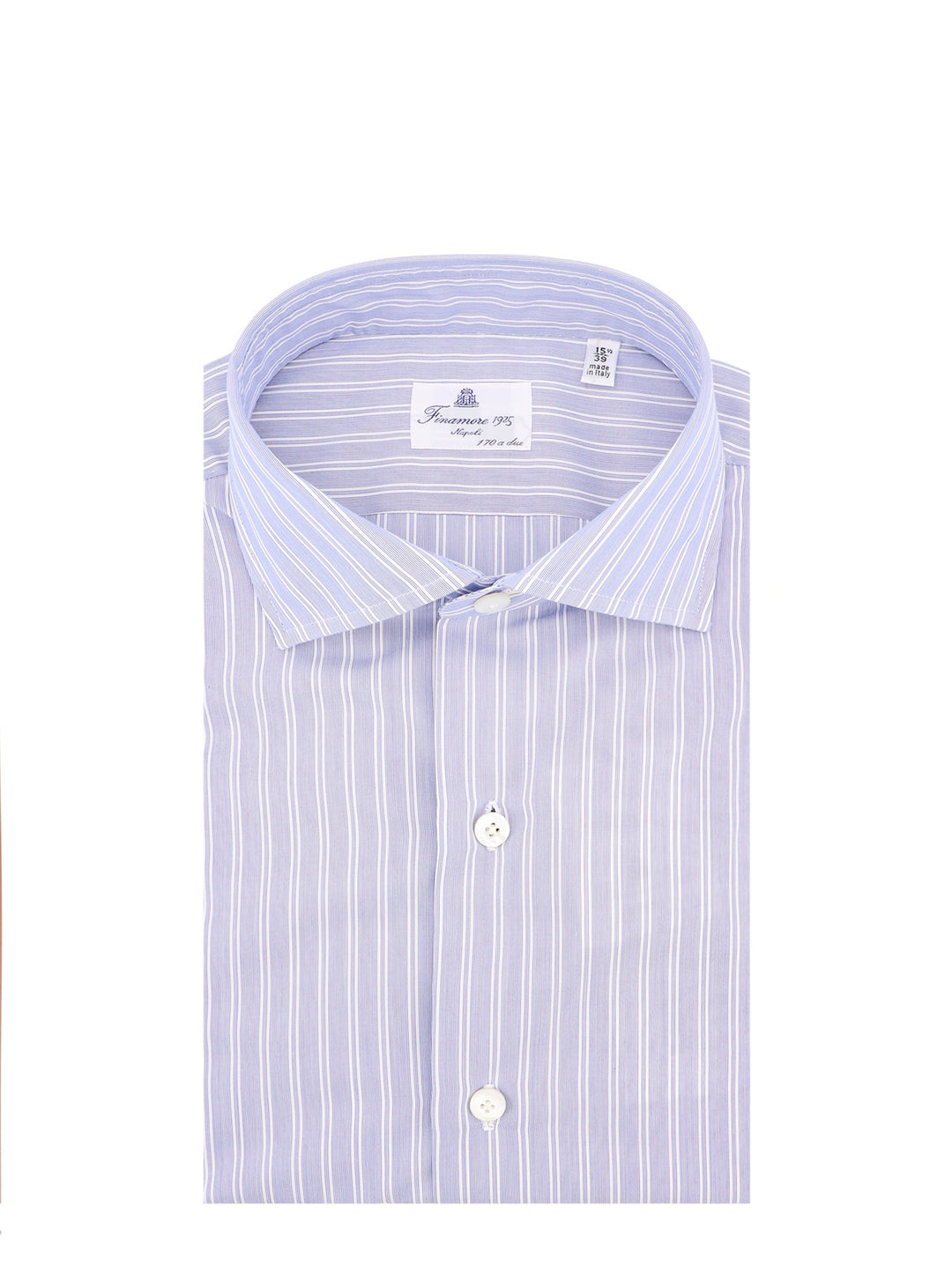 Camicia in cotone con motivo a righe