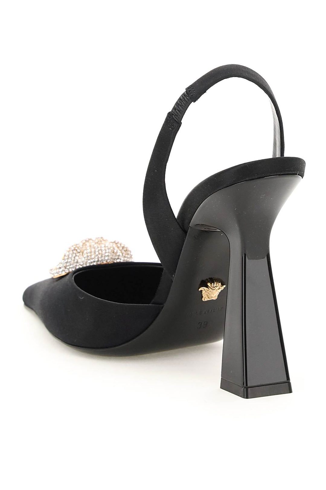 Slingback In Raso 'La Medusa' - Versace - Donna