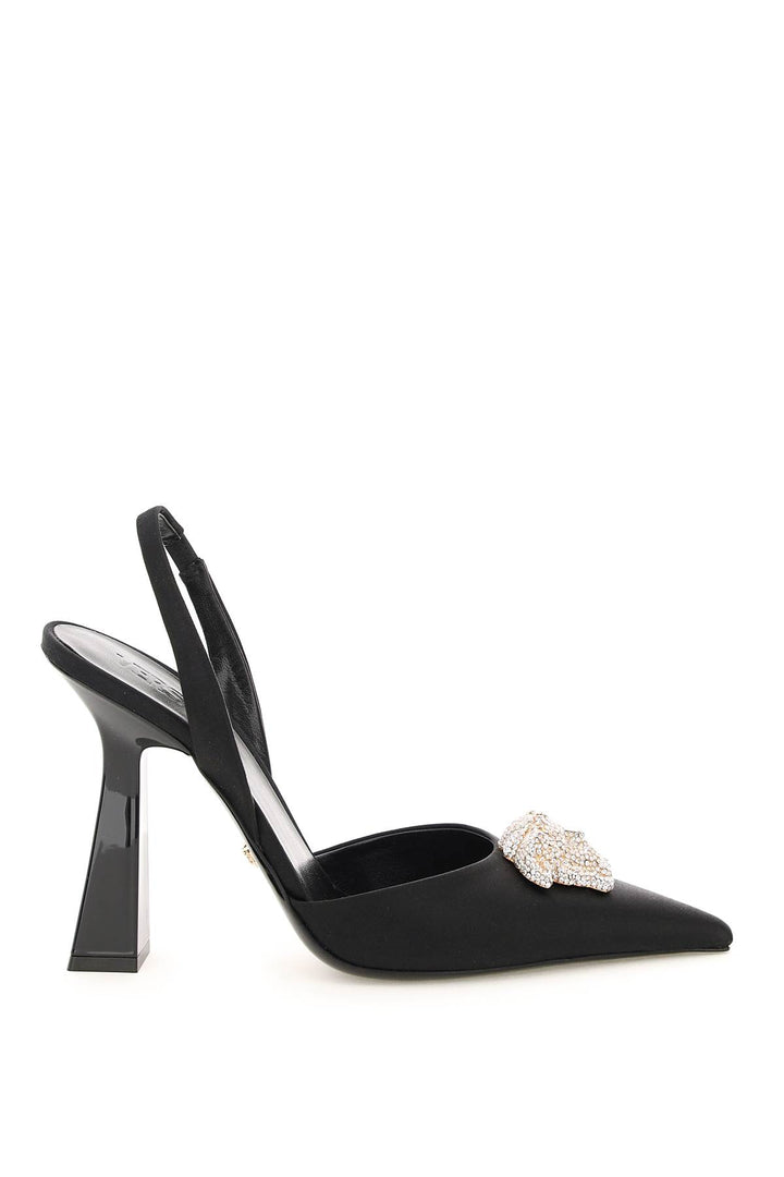 Slingback In Raso 'La Medusa' - Versace - Donna