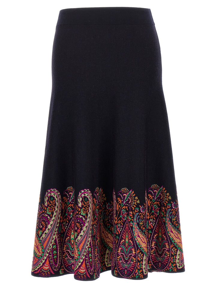 Jacquard Skirt Gonne Multicolor