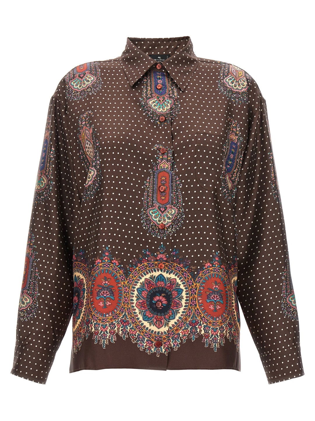 All Over Print Shirt Camicie Marrone