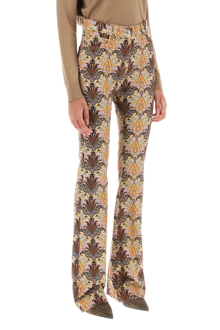 Jeans Bootcut Con Motivo Paisley - Etro - Donna