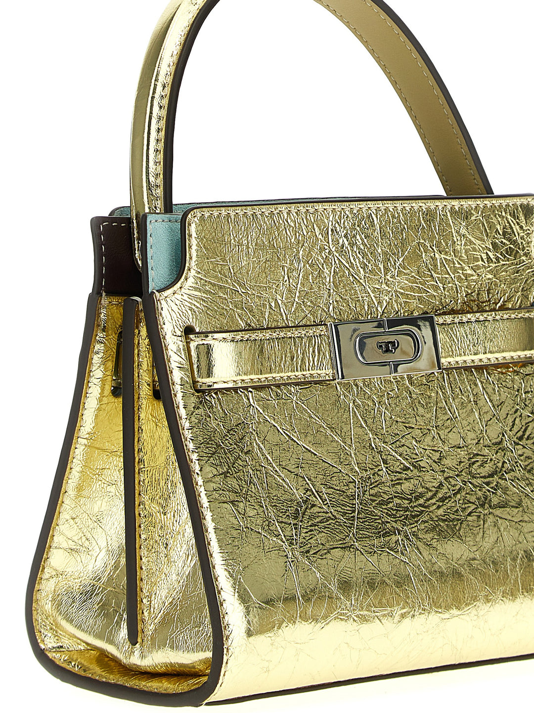 Radziwill Metallic Petite Double 'Lee Handbag Borse A Mano Oro