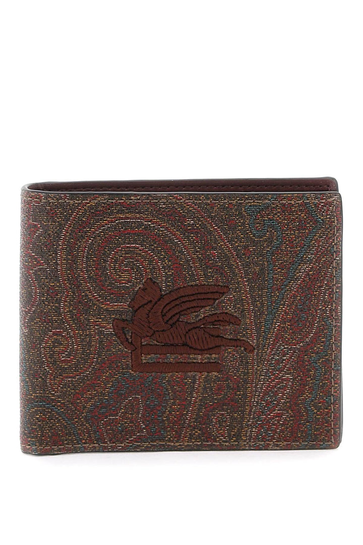 Portafoglio Bifold Paisley Con Logo Pegaso - Etro - Donna