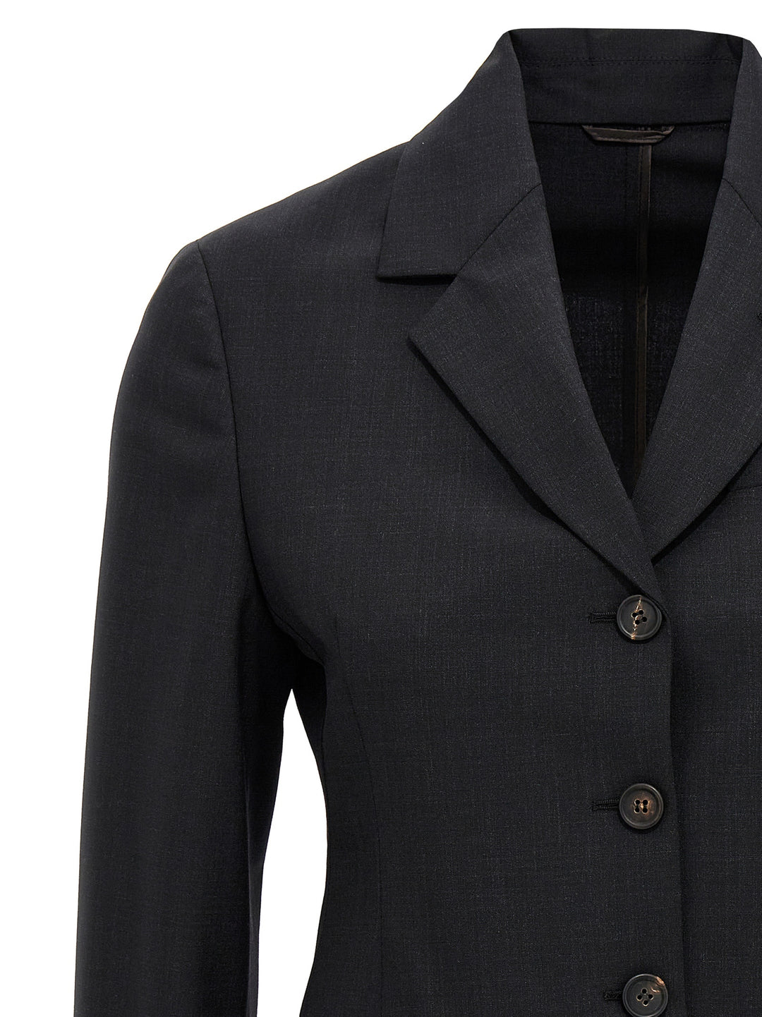 Single-Breasted Blazer Jacket Giacche Nero