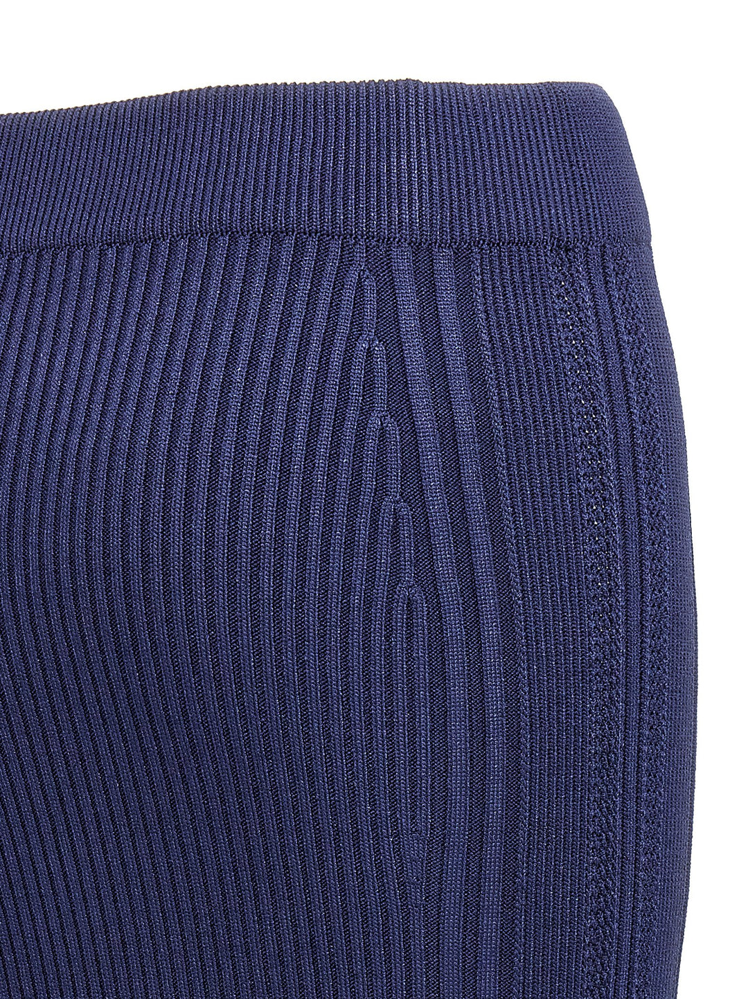 Knitted Skirt Gonne Blu