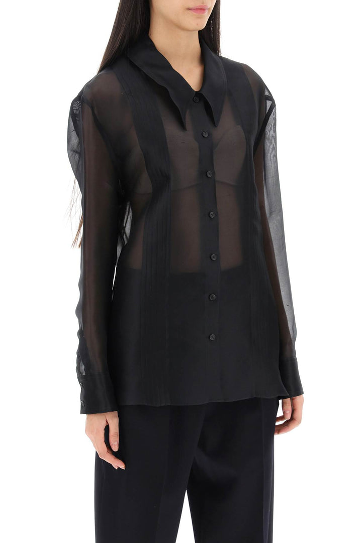 Camicia Nori In Organza Di Seta - Khaite - Donna