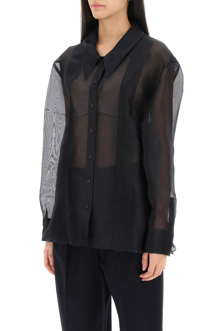 Camicia Nori In Organza Di Seta - Khaite - Donna