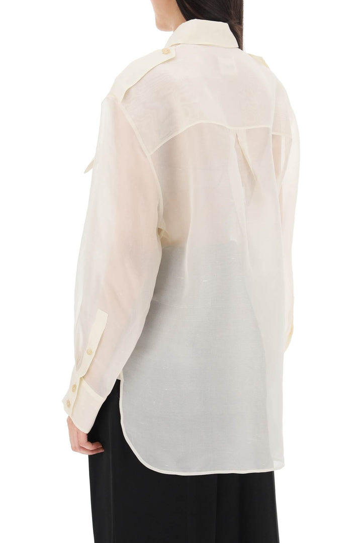 Camicia Oversize In Organza Missa - Khaite - Donna