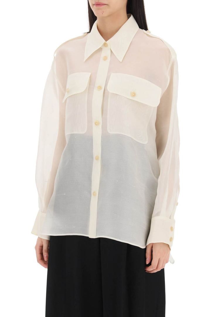 Camicia Oversize In Organza Missa - Khaite - Donna