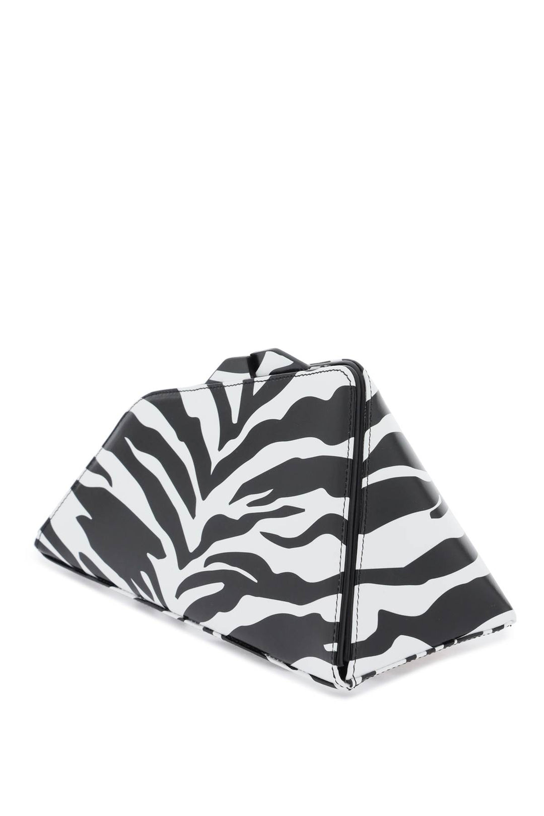 Clutch 8.30 Pm In Pelle Stampata Zebra - The Attico - Donna