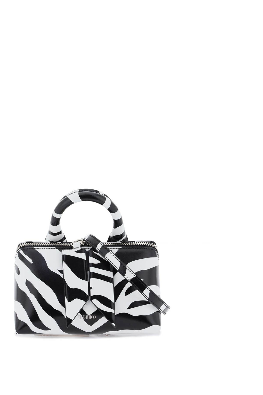 Borsa Mini Friday In Pelle Stampata Zebra - The Attico - Donna