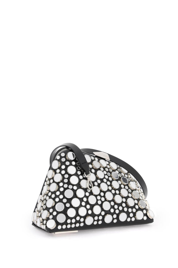 Mini Clutch Midnight Con Borchie Specchiate - The Attico - Donna