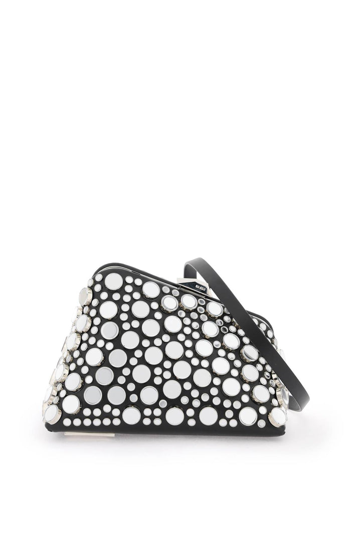 Mini Clutch Midnight Con Borchie Specchiate - The Attico - Donna