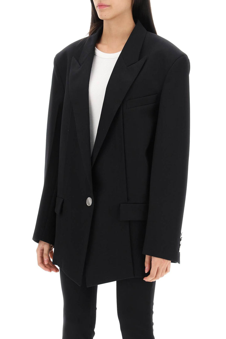 Blazer Glen In Twill Di Lana - The Attico - Donna