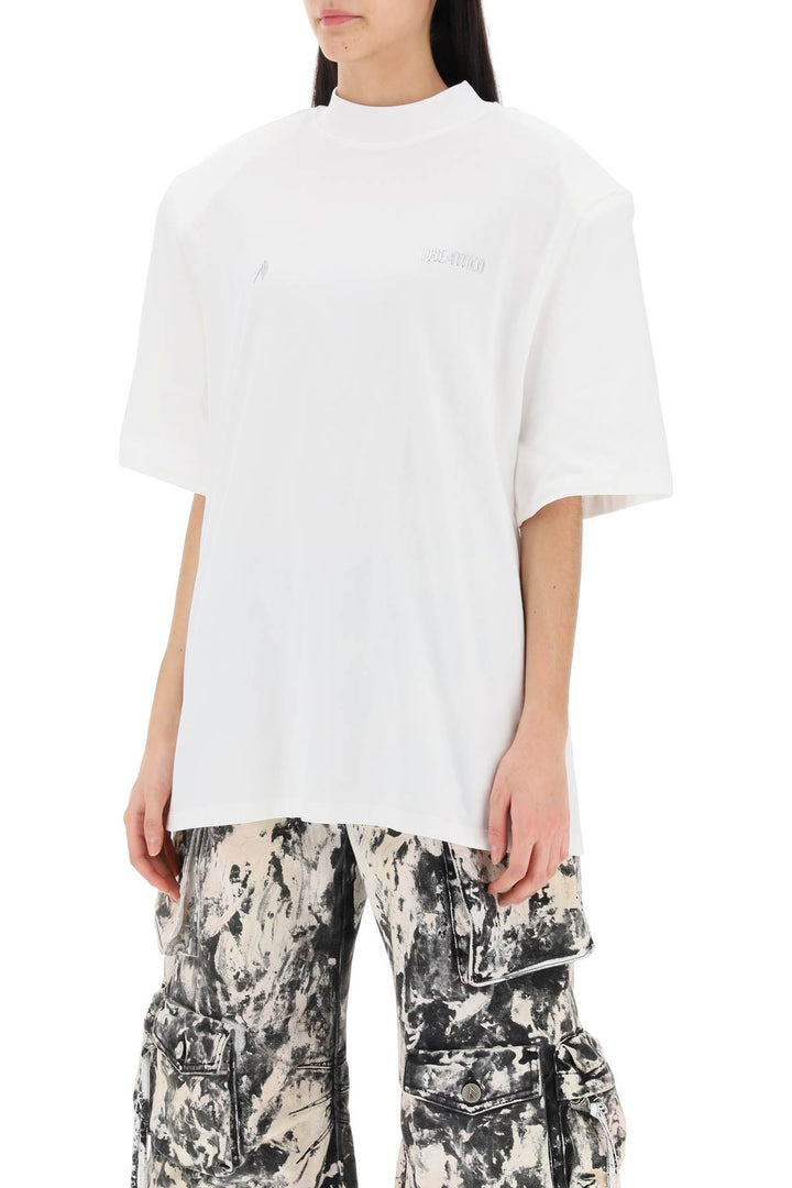 T Shirt Oversize Con Spalle Imbottite Kilie - The Attico - Donna