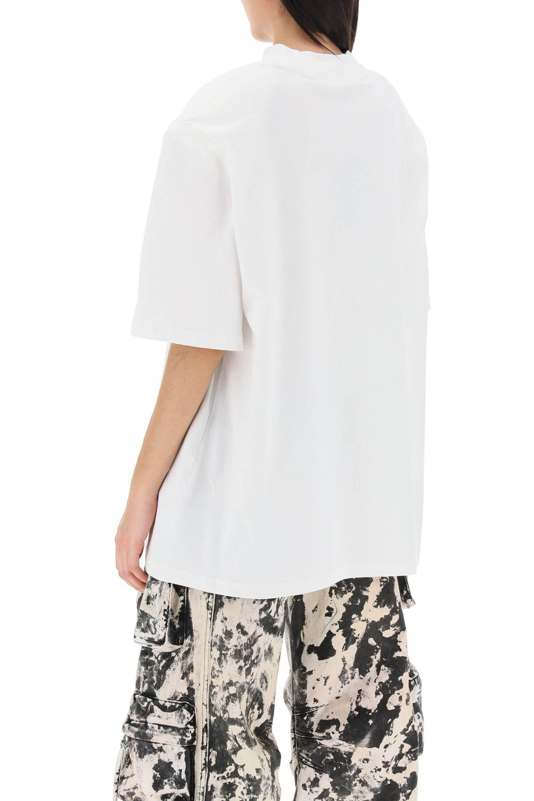 T Shirt Oversize Con Spalle Imbottite Kilie - The Attico - Donna