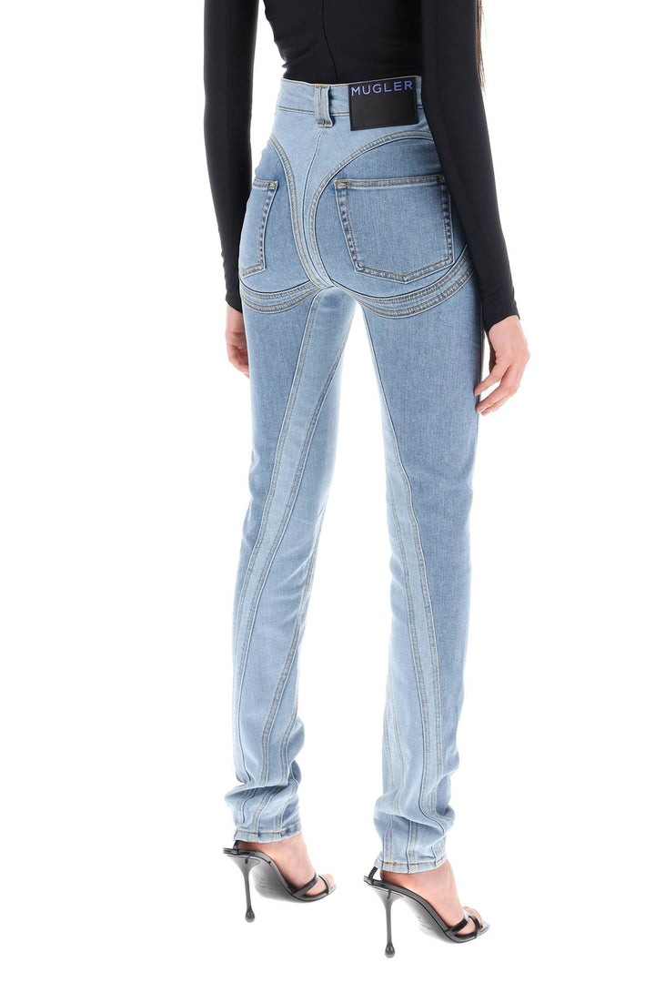 Jeans Skinny Bicolor Spiral - Mugler - Donna