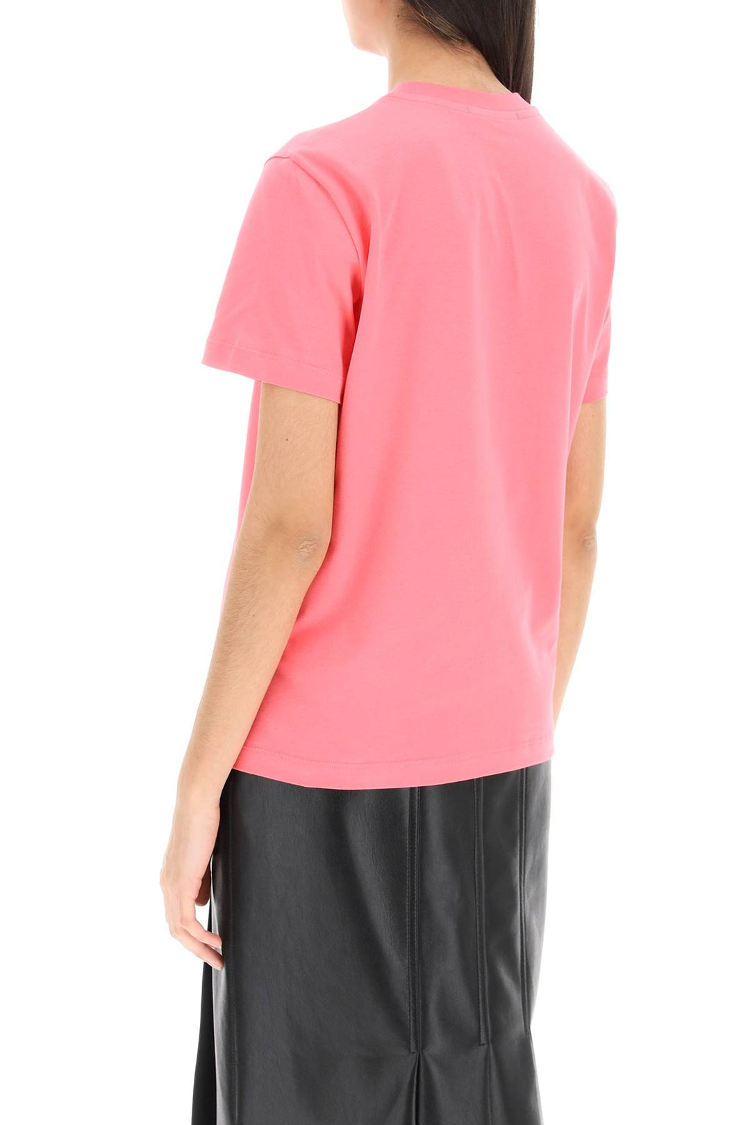 T Shirt Stampa Logo Pennellato - MSGM - Donna