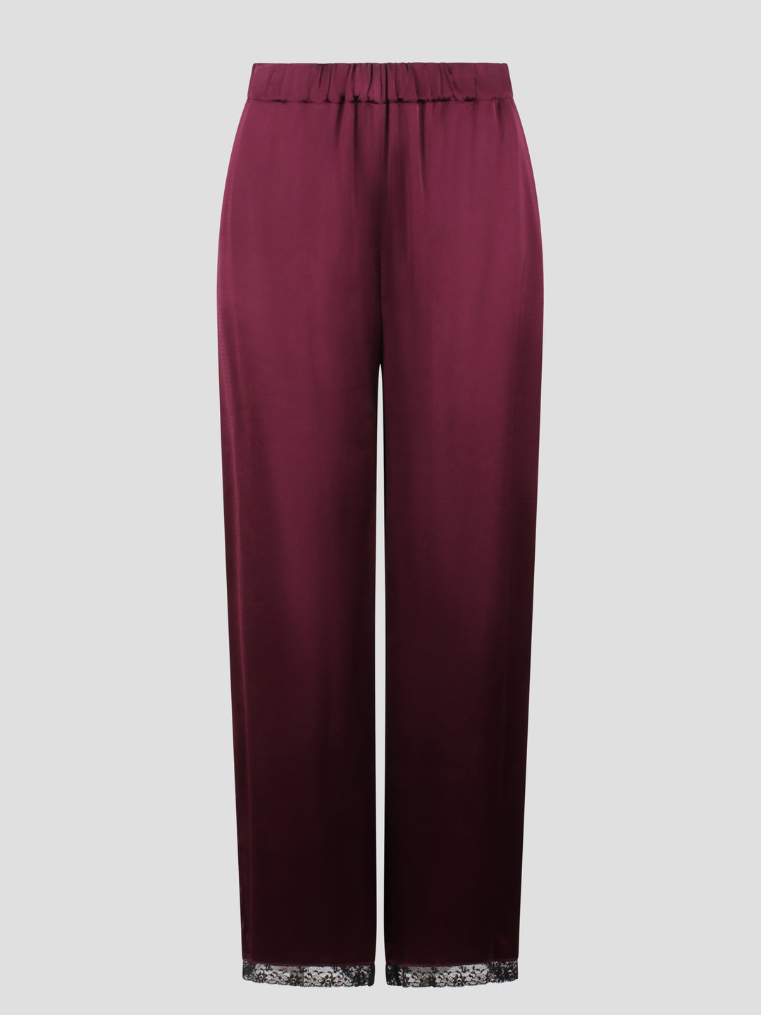 Satin wide trousers