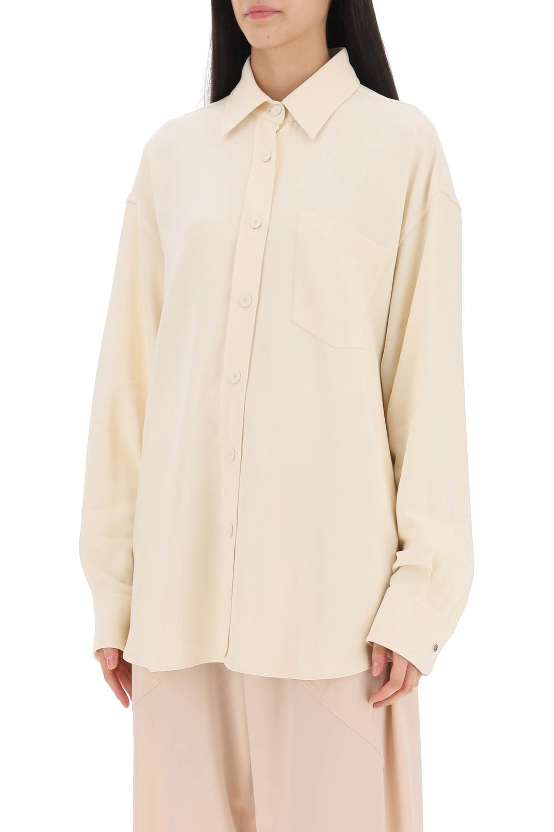 Camicia Oversize In Jersey Crepe - Stella Mc Cartney - Donna