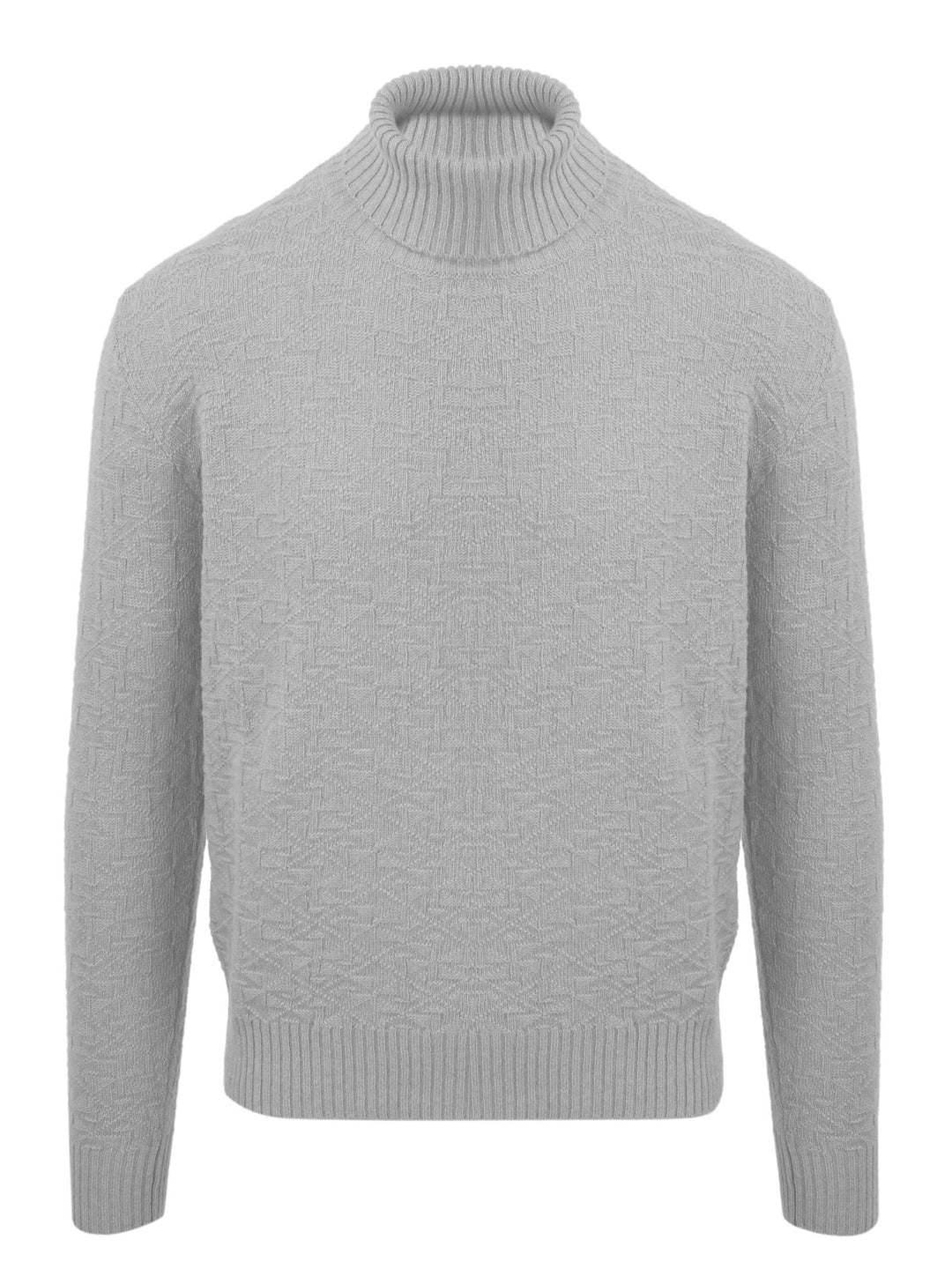 Rhombus work sweater