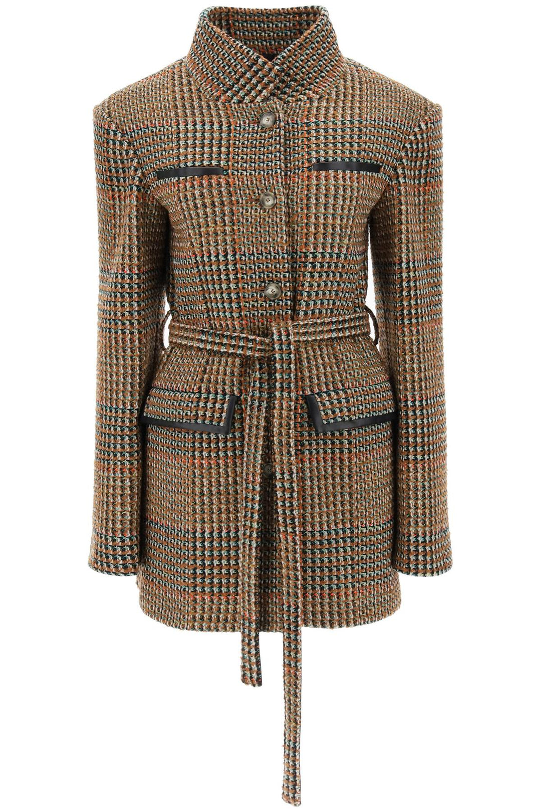 Cappotto In Tweed Di Misto Lana - Stella Mc Cartney - Donna