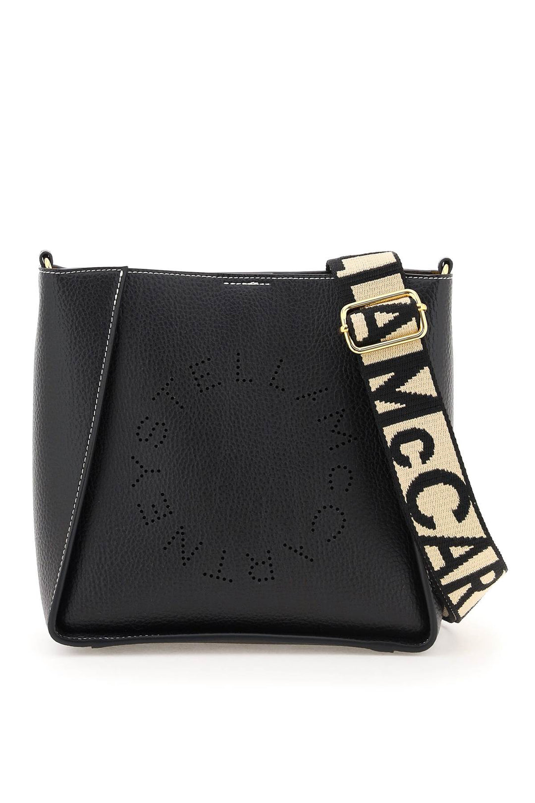 Borsa A Tracolla 'Stella Logo' In Ecopelle Martellata - Stella McCartney - Donna