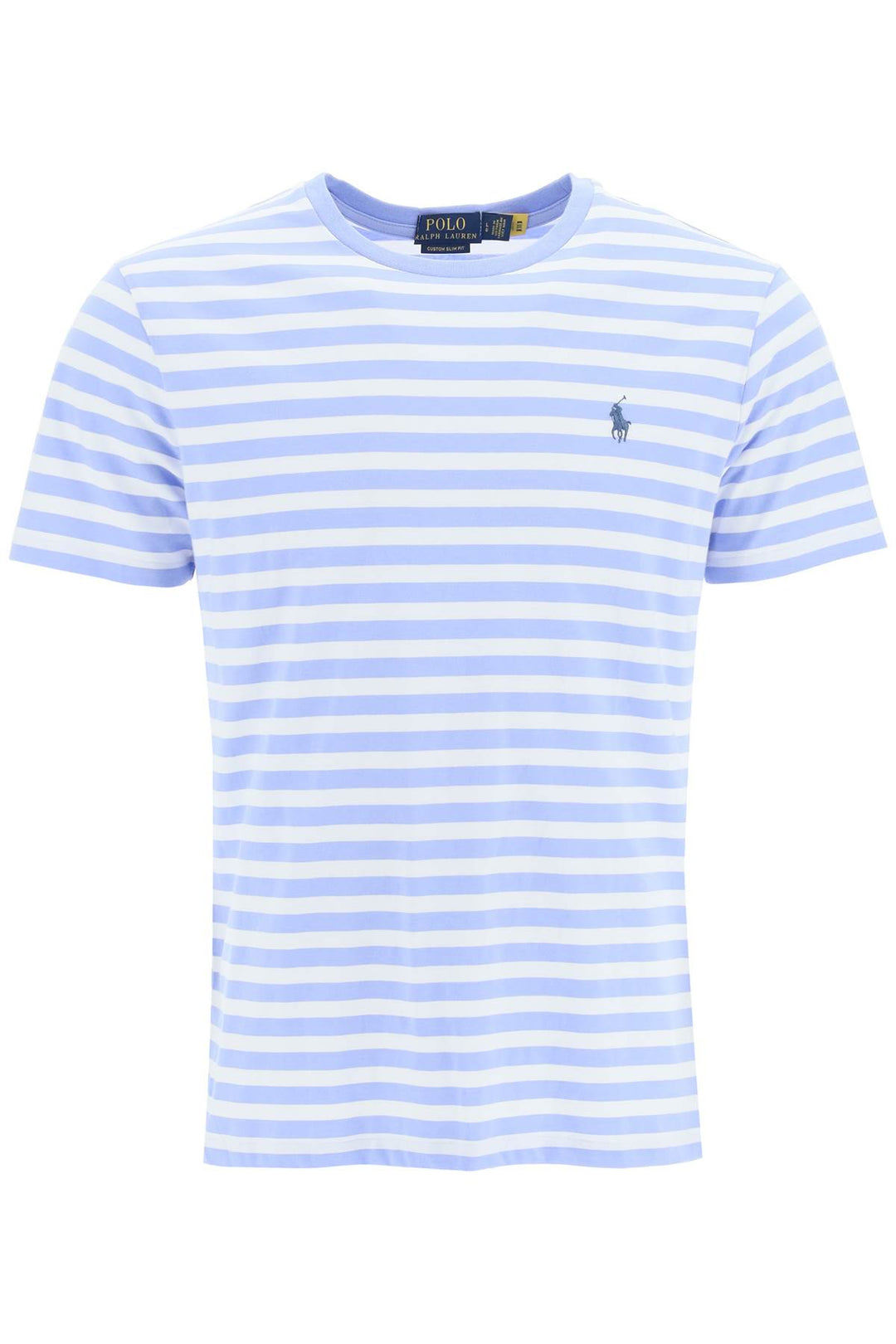 T Shirt Classica A Righe Con Ricamo Logo - Polo Ralph Lauren - Uomo