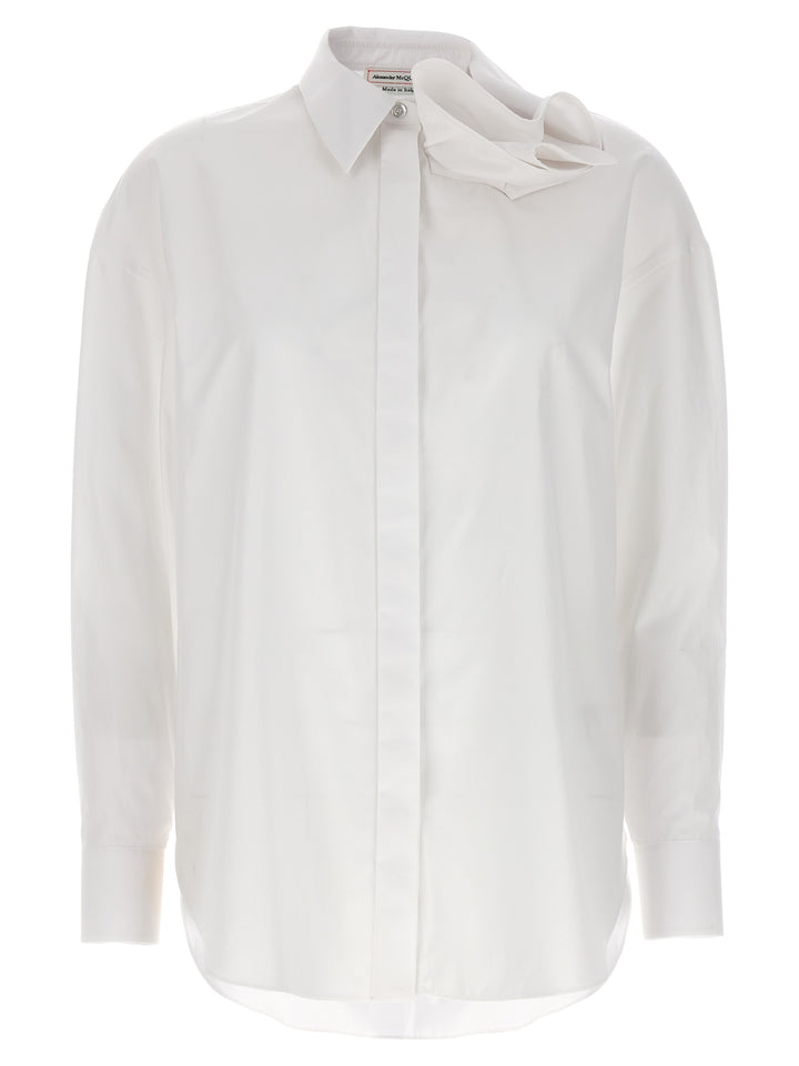Draped Detail Shirt Camicie Bianco