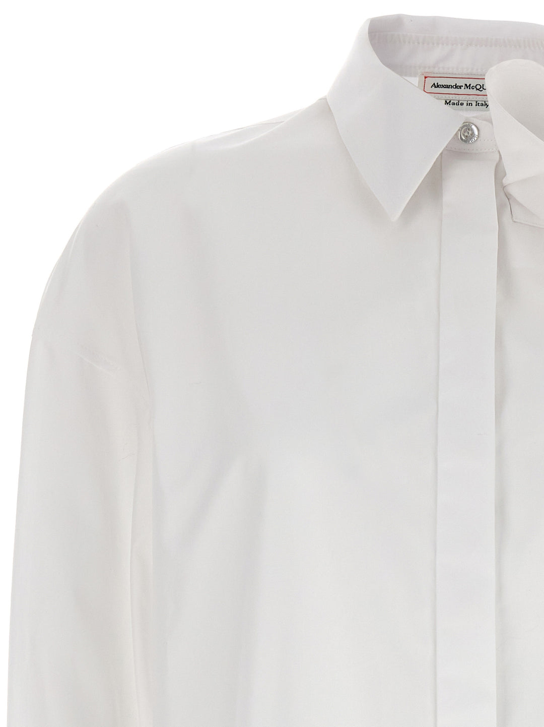 Draped Detail Shirt Camicie Bianco