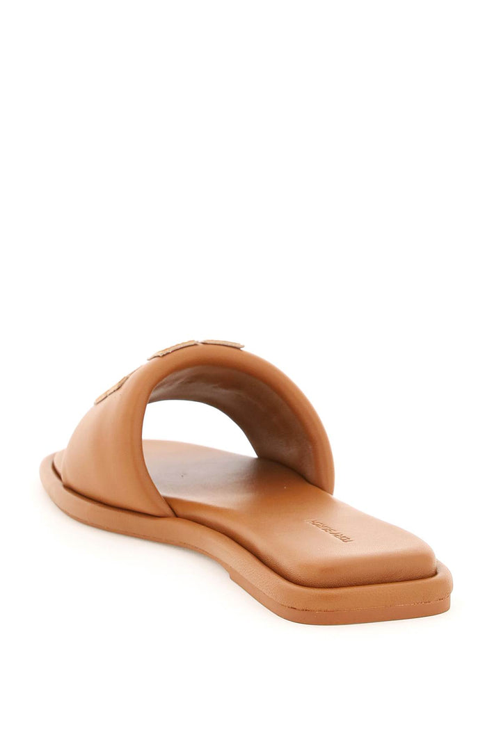 Slides In Pelle Double T - Tory Burch - Donna