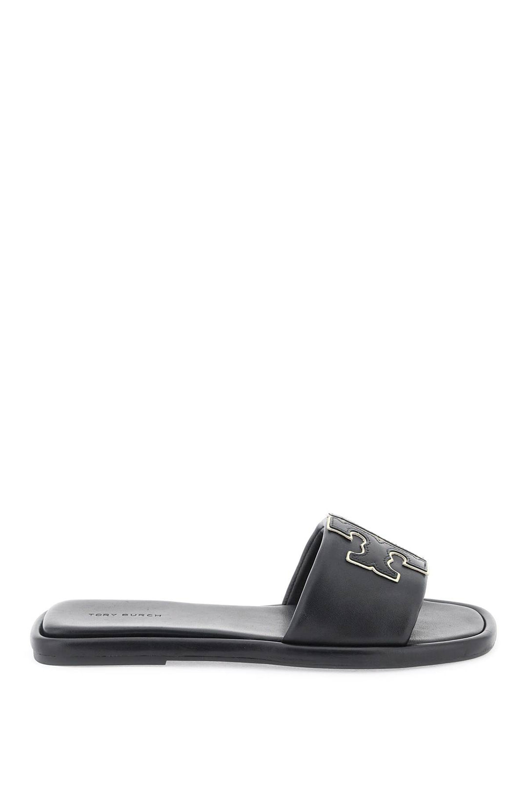 Slides In Pelle Double T - Tory Burch - Donna