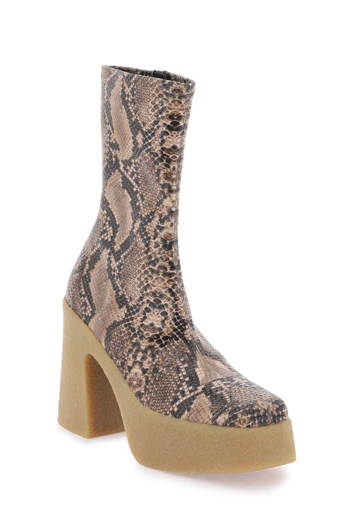 Stivaletti Con Zeppa Skyla In Alter Python - Stella Mc Cartney - Donna