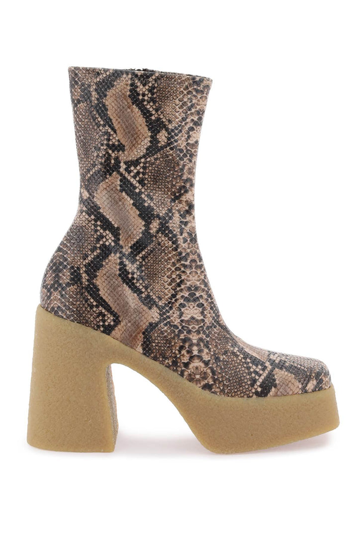 Stivaletti Con Zeppa Skyla In Alter Python - Stella Mc Cartney - Donna