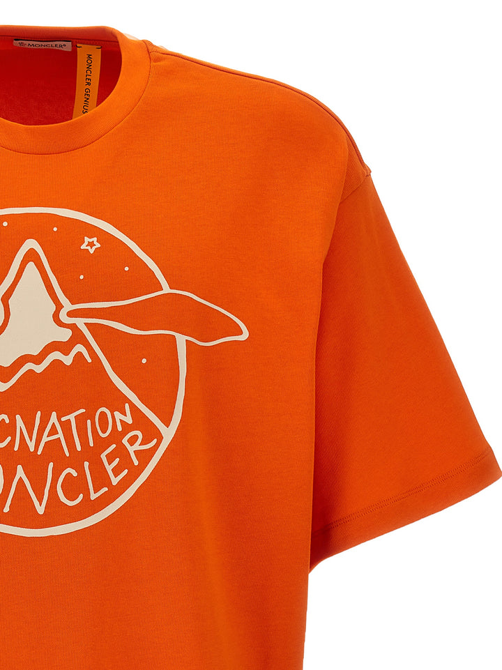 Moncler Genius Roc Nation By Jay-Z T Shirt Arancione
