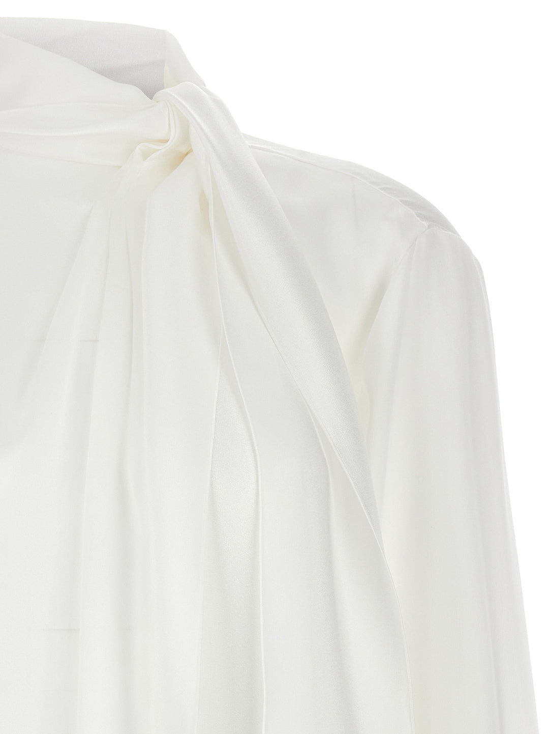 Satin Blouse Camicie Bianco