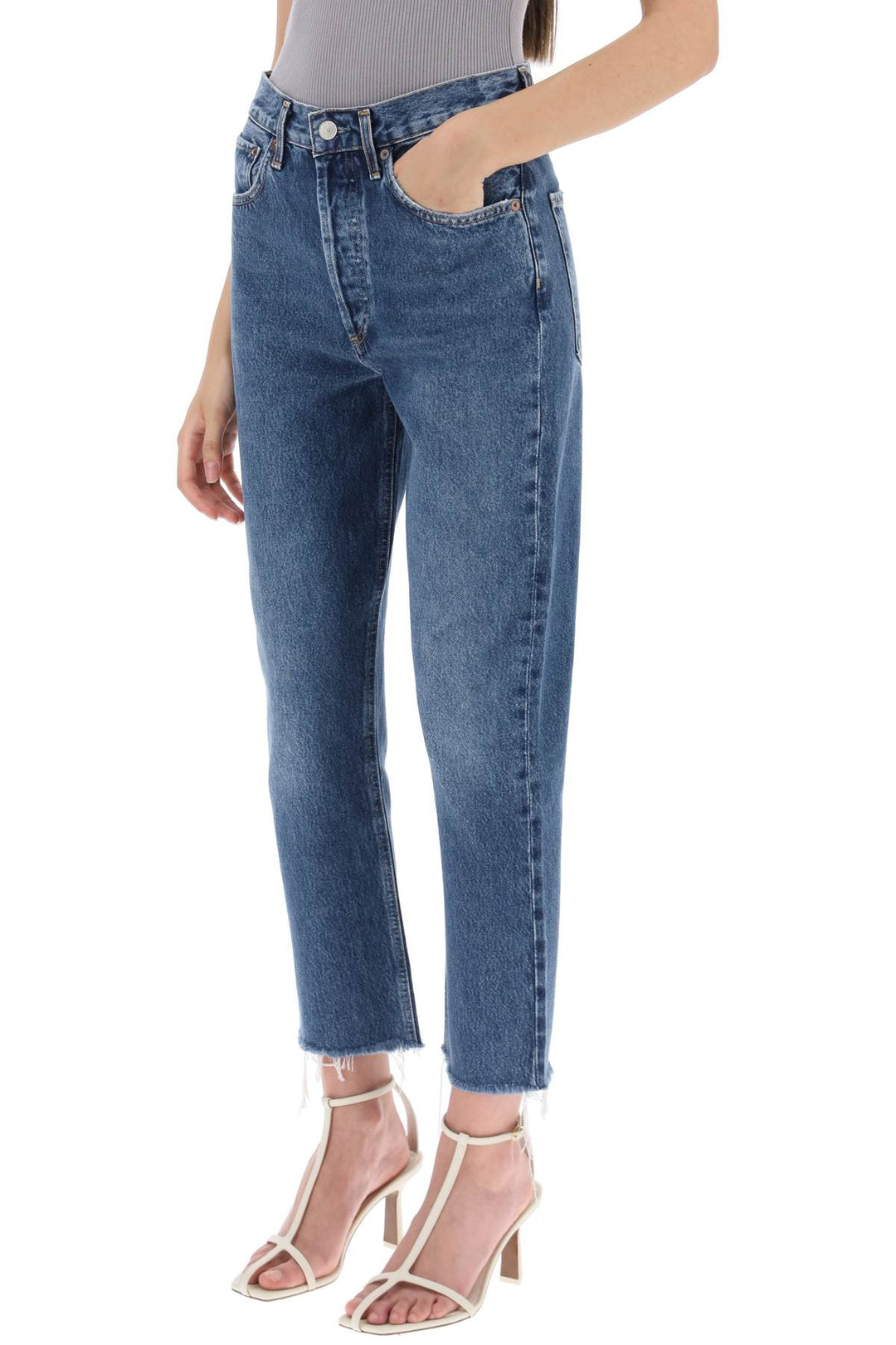 Jeans Cropped 'Riley' - Agolde - Donna