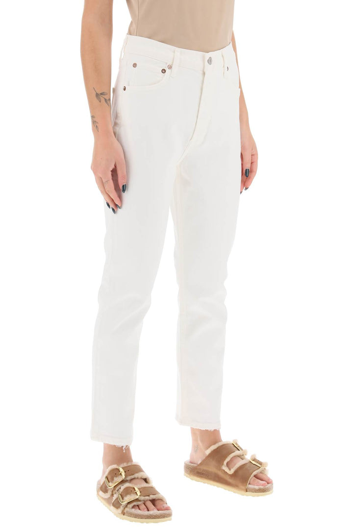 Jeans Cropped A Vita Alta Riley - Agolde - Donna