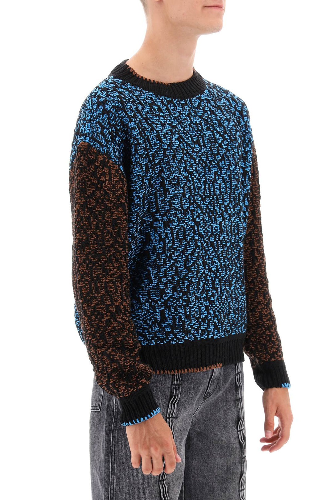 Pullover Multicolor Net In Misto Cotone - Andersson Bell - Uomo