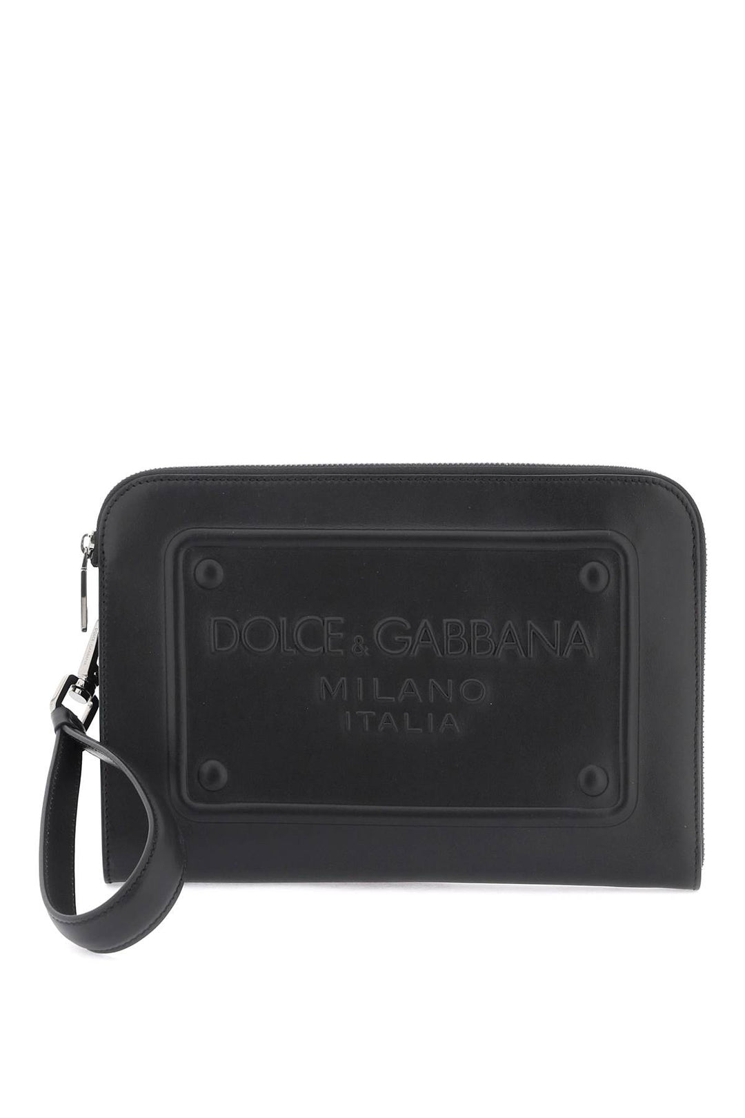 Pouch Con Logo In Rilievo - Dolce & Gabbana - Uomo