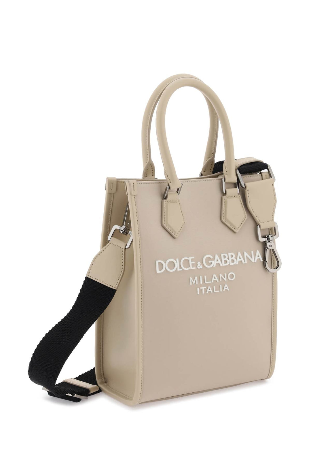 Borsa Tote Piccola In Nylon Con Logo - Dolce & Gabbana - Uomo