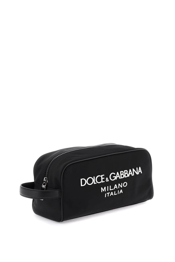 Beauty Case Con Logo Gommato - Dolce & Gabbana - Uomo