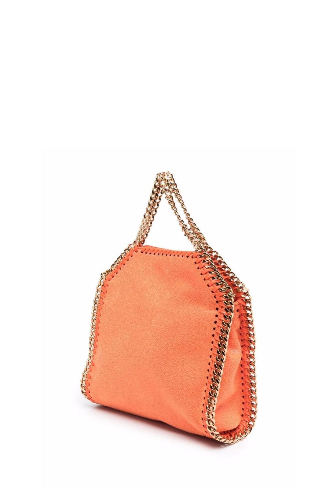 Borsa Falabella 3 Chain Tiny Arancione e Oro