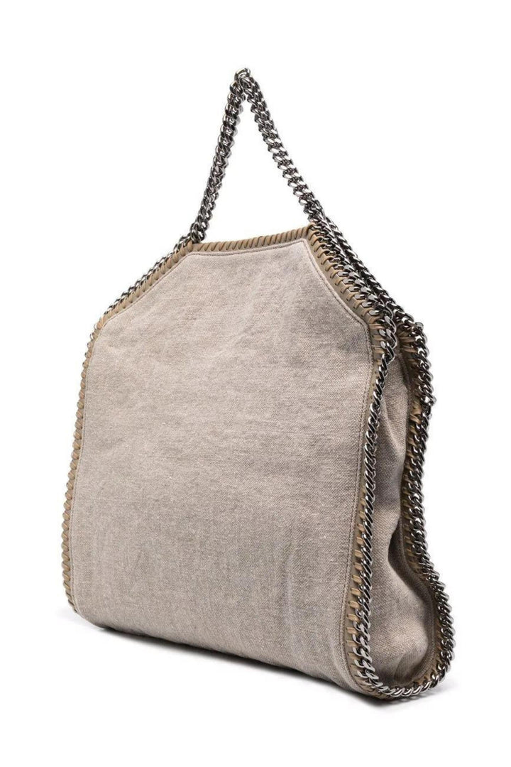 Borsa Falabella Fold Over in Lino Grigio