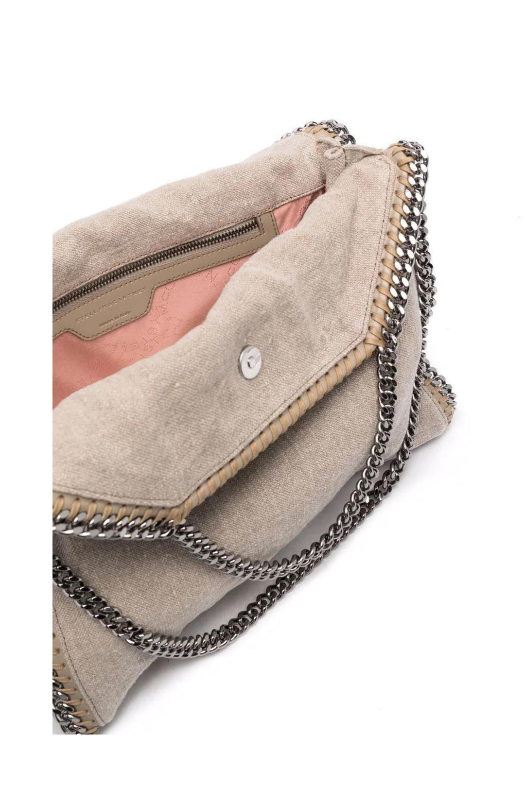 Borsa Falabella Fold Over in Lino Grigio