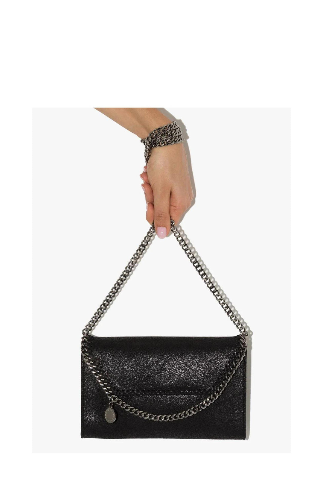 Borsa a Tracolla mini Falabella Nera e Argento