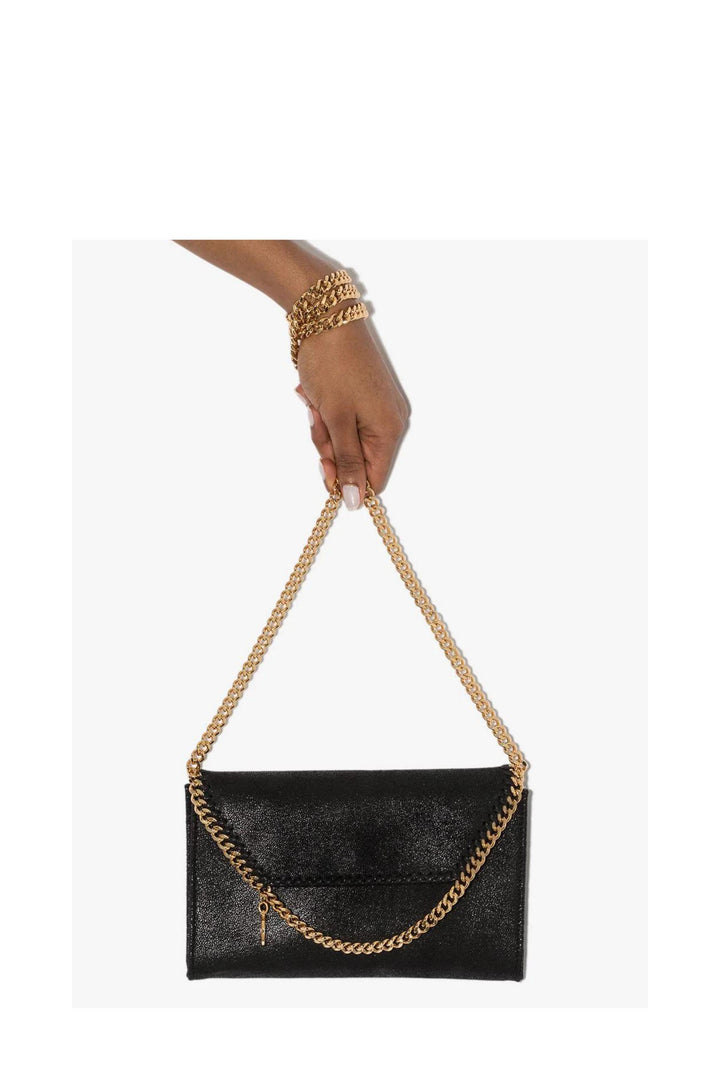 Borsa a Tracolla mini Falabella Nera e Oro