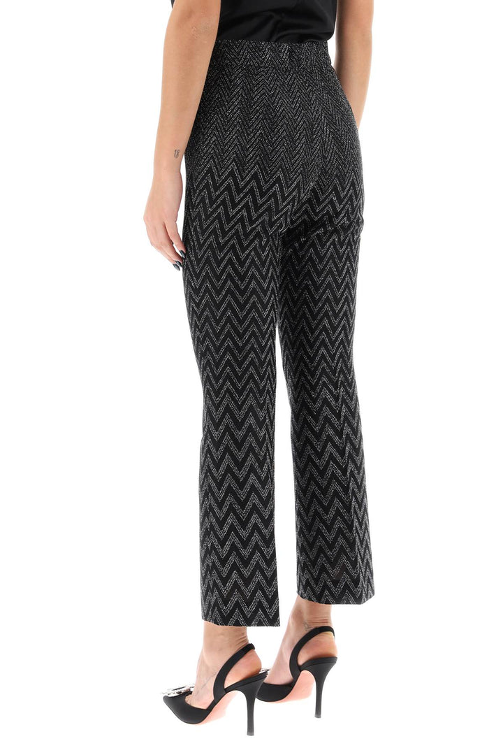 Pantaloni Cropped Con Motivo Zig Zag In Lurex - Missoni - Donna